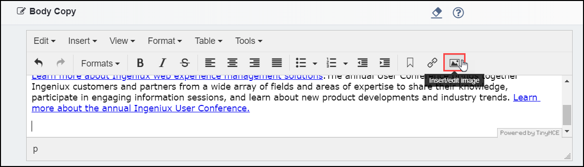 Insert/Edit Image