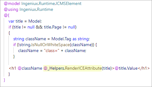 ICE Help Code in View