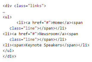 HTML Cutup for Navigation