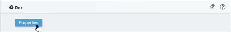 Properties Button