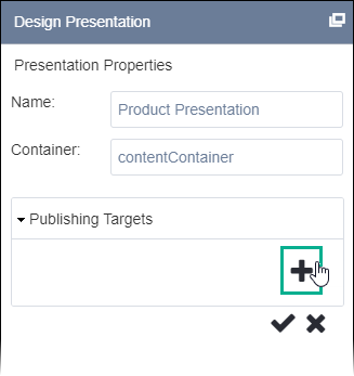 Add Publishing Targets Option