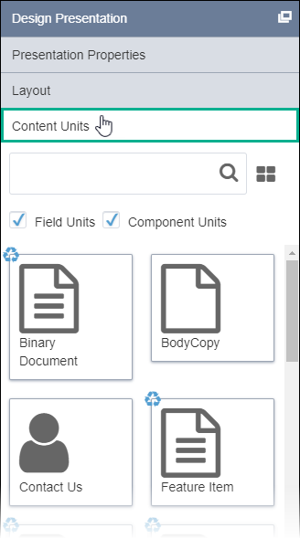 content information units