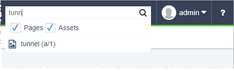 Assets Included in Go To Search