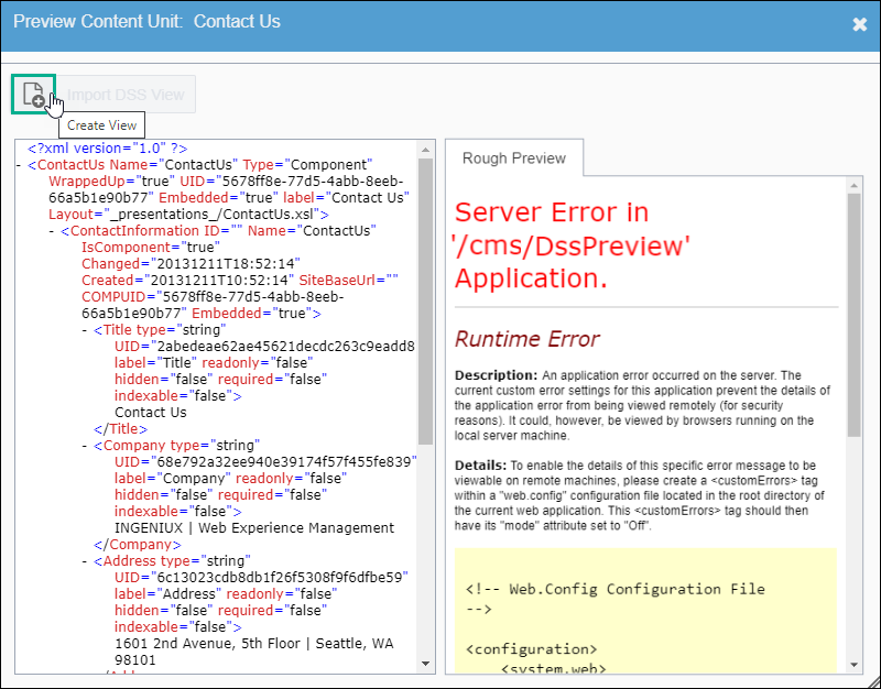 Create View