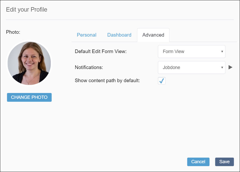 CMS 10.5 Advanced Tab