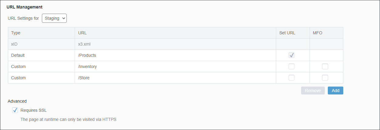 URL Management