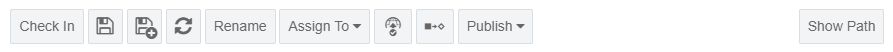 Assets View Toolbar