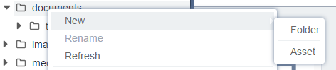 Context Menu: New Folder