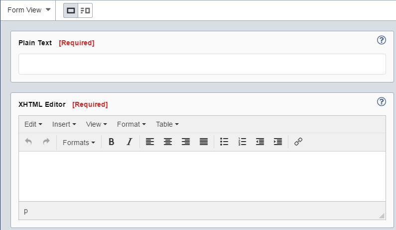 Form View