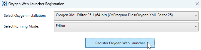 Windows CMS 10.6 Oxygen Web Launcher Registration