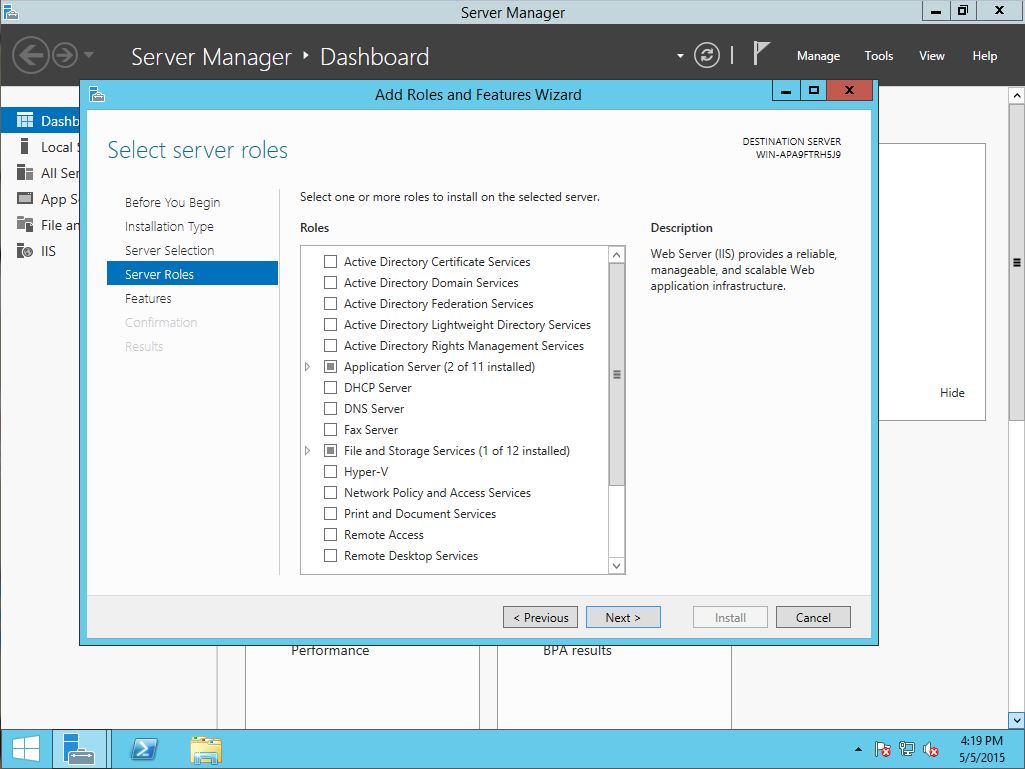 Configure .NET and IIS prerequisites for CMS V8 on Windows Server 2012/ ...