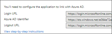 azure AD ID URL and Login URL