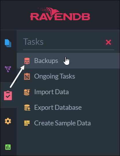 RavenDB 5.2 Tasks > Ongoing Tasks