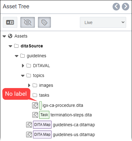 Missing DocType Label on DITA File with Custom DTD