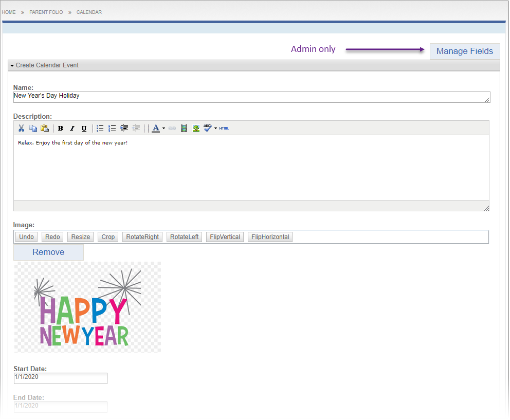 Calendar View