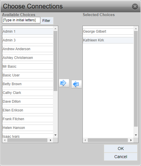 Select User from List