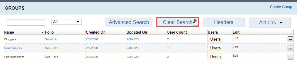 Click Advanced Search