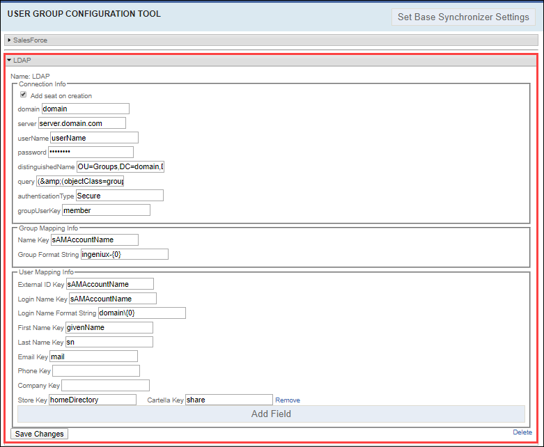 LDAP Synchronization