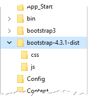 Bootstrap 4.1.3 Distribution Folders