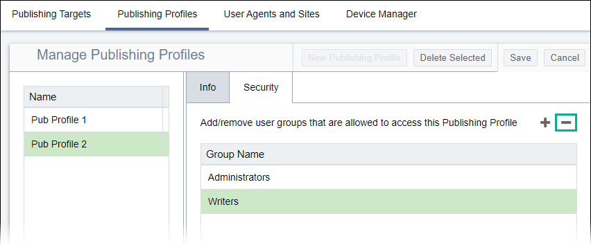 Remove User Groups