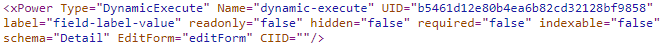 Dynamic Execute Element Attributes