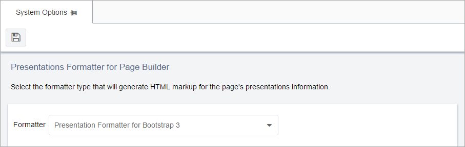 Presentations Formatter for Page Builder