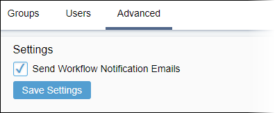 Send Workflow Notification Emails Checkbox