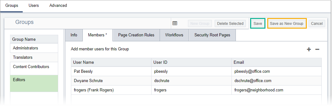 Save Original Group or Save as New Group