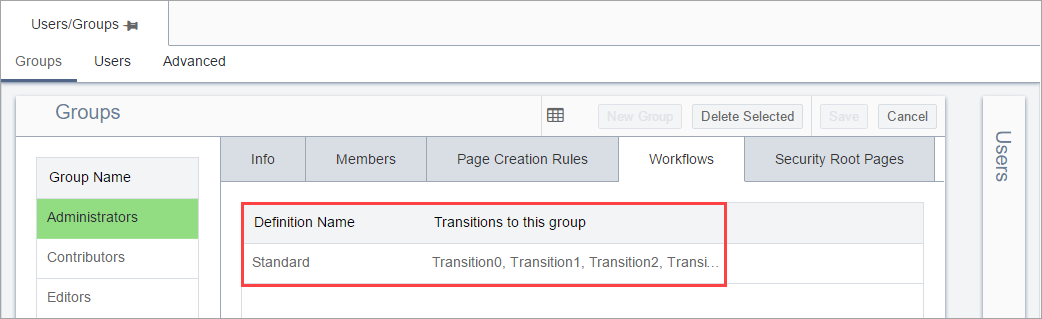 Workflow Transitions