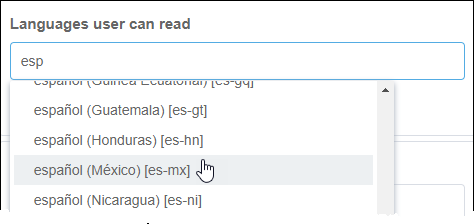 Language user can read