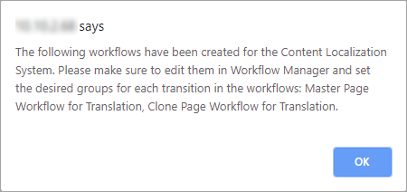 WorldView Locale Workflow Dialog