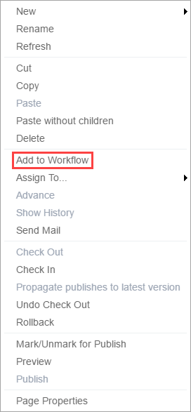 Add to Workflow