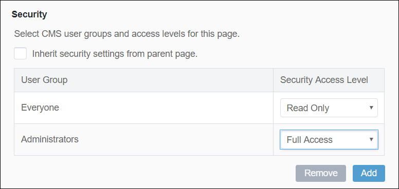 Security Properties