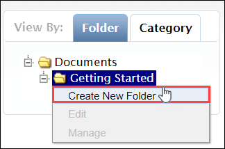 Create Document Folder via Browse