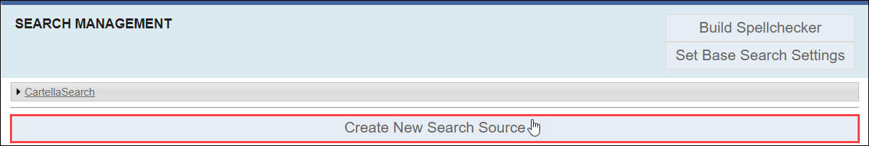 Create New Search Source