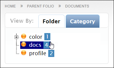 Filter By Category in View By Area