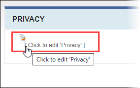 Click Privacy Area