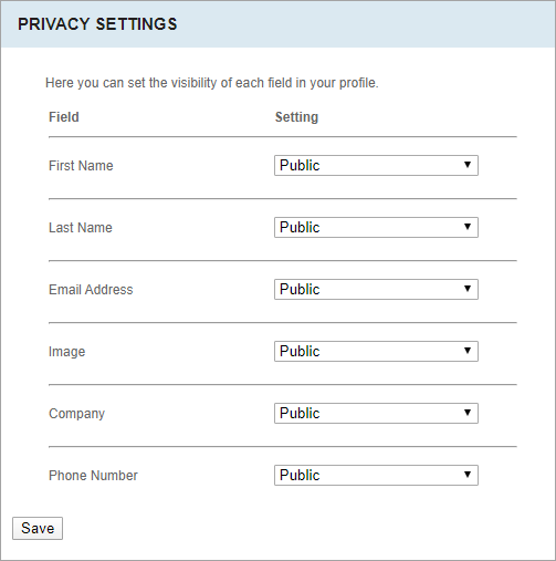 Privacy Settings