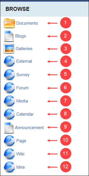 Module Content Types and Navigation