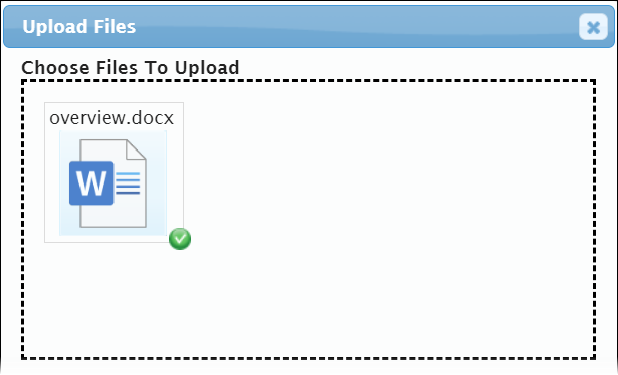 Confirmation Check for Document Upload