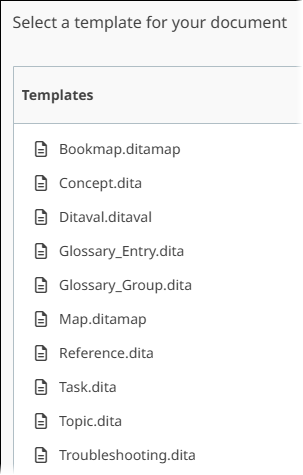 Fonto Templates Dialog