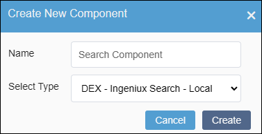 DEX - Ingeniux Search - Local