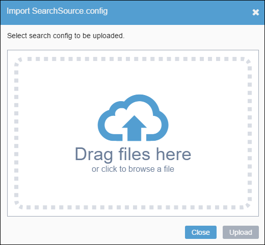 Import SearchSource.config Dialog