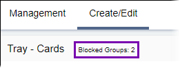 Select Blocked Groups Dialog