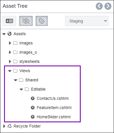 Content Unit View Filepath in Assets Manager