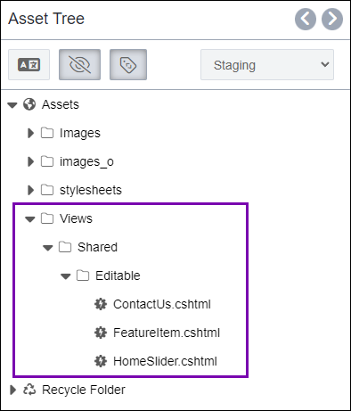 Content Unit View Filepath