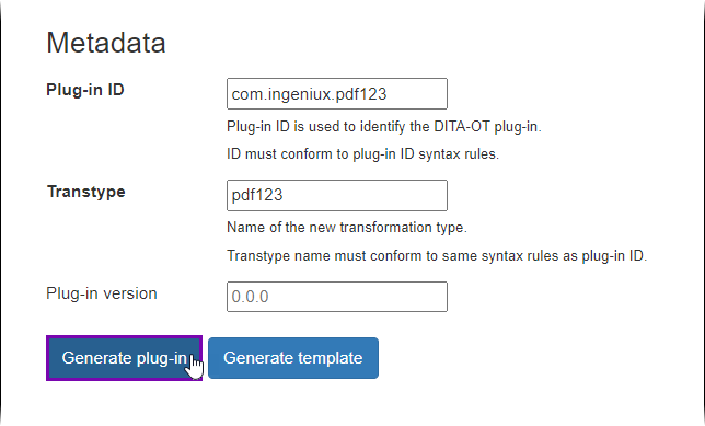 Generate PDF Plugin with Required Fields