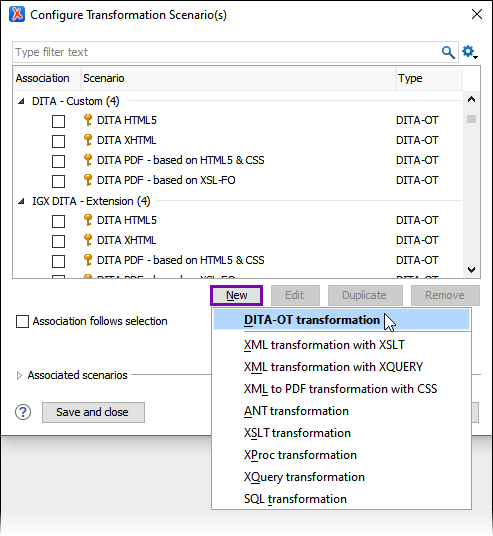 New DITA-OT Transformation