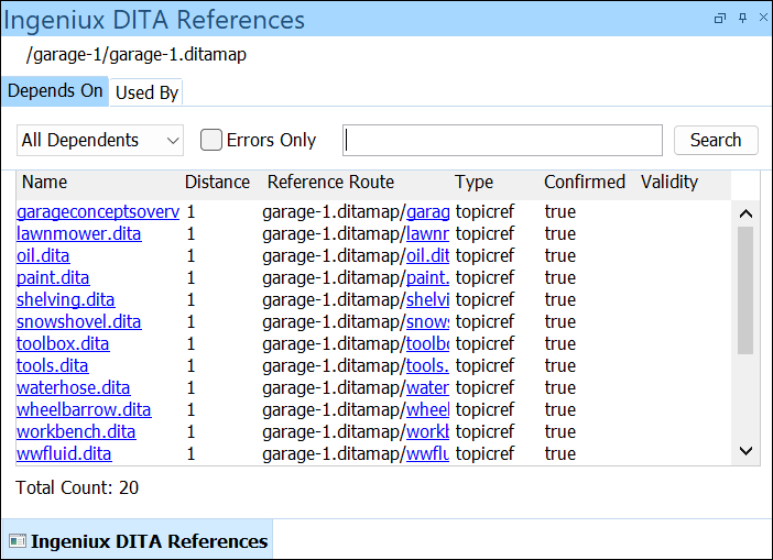 CMS 10.6 Oxygen Desktop Plugin Ingeniux DITA References