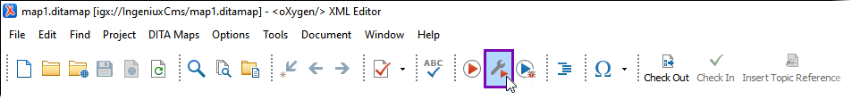 Configure Transformation Scenario(s) in Oxygen XML Editor Toolbar